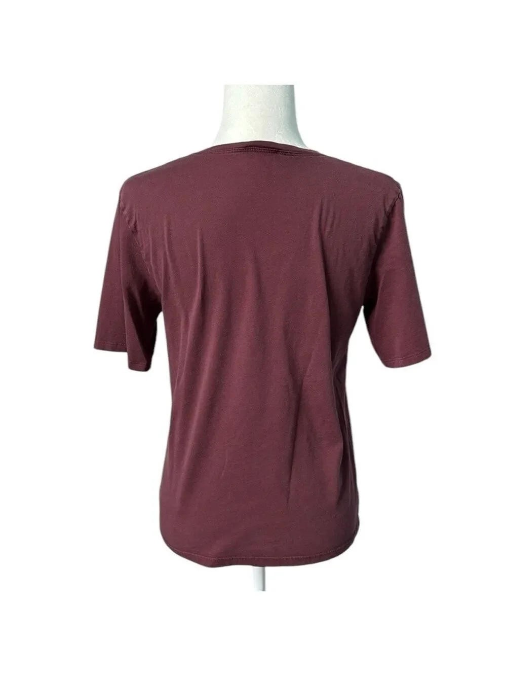 ZARA Royal Trending Graphic Illustration Maroon T-shirt Size Small